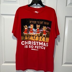 Red Christmas Mean Girls Unisex T-Shirt size large NWT
